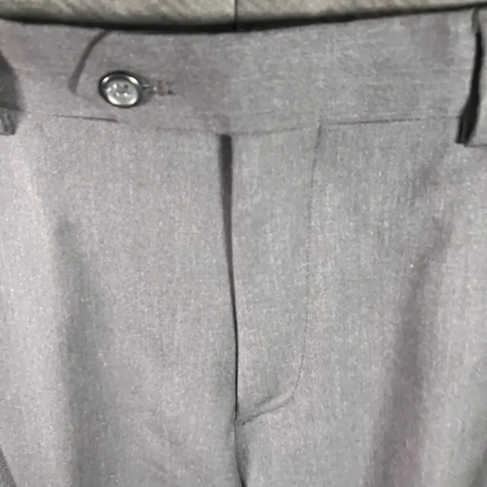Pronto Uomo Platinum Black‎ Wool Suit 42L Jacket 35W Pants Career Professional